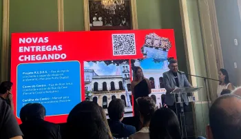 Roberto Salom�o, presidente do CAU/PE no lan�amento da Cartilha do Centro Hist�rico do Recife