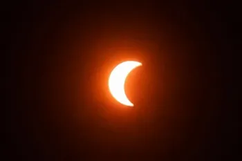 Eclipse solar do dia 12.08. Foto: reprodu��o
