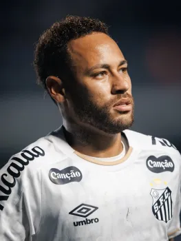 Neymar em a��o pelo Santos contra o Macar�, pela Copa Sul-Americana - Raul Baretta/ Santos