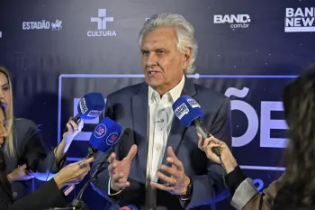 Ronaldo Caiado antes de debate presidencial - Renato Pizzutto/Band