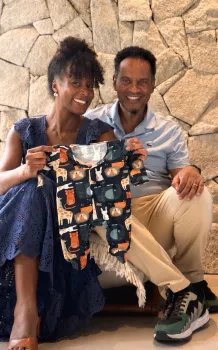 Maju Coutinho e Agostinho Paulo Moura (Reprodu��o: Instagram)