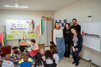 Projeto Neurocultura, desenvolvido pela Brametal, oferece oficinas a crian�as neurodivergentes
