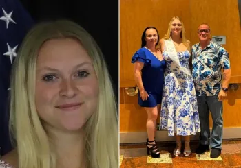 Cassi Taylor com os pais na Fl�rida. Foto: Reprodu��o/GoFundMe