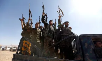 Ataques de rebeldes houthis do I�men deixam 73 feridos na Ar�bia Saudita. Foto de Mohammed Huwa�s / AFP
