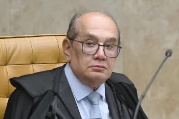 Ministro Gilmar Mendes em sess�o no STF. (Foto: Carlos Moura/SCO/STF)