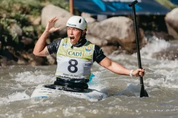 Cano�sta Ana S�tila conquista medalha de ouro na Copa do Mundo de canoagem slalom, na Espanha. - Foto: Reprodu��o/Instagram/Paddle Slalom World Cup La Seu
