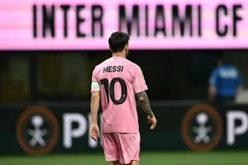 Messi em a��o pelo Inter Miami - Paul Ellis / AFP