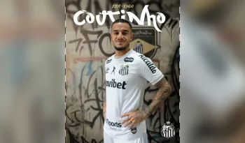 Coutinho � anunciado como refor�o do Santos Foto: Divulga��o / Santos
