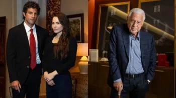 Pedro, Adriana e Arthur na novela Quem Ama Cuida. (Foto: Globo/ Beatriz Damy)