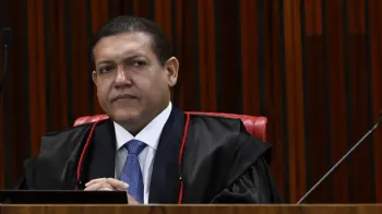 Cassio Nunes Marques, do STF, durante sess�o na C�mara de Justi�a e Controle do tribunal.