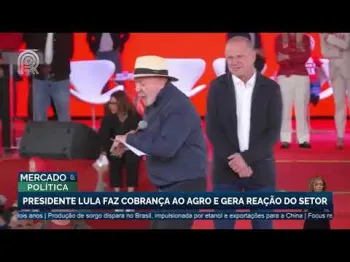 Imagem do v�deo com Lula falando em com�cio