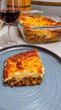 Escondidinho de carne com vinho Foto: Arquivo Pessoal Chef Cris Leite