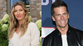 Gisele B�ndchen e Tom Brady em evento p�blico. (Foto: Getty Images)