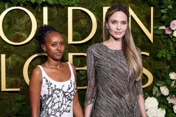Zahara Jolie com a decis�o judicial, cujo nome mudou de Zahara Jolie-Pitt para Zahara Jolie. Imagem: AFP