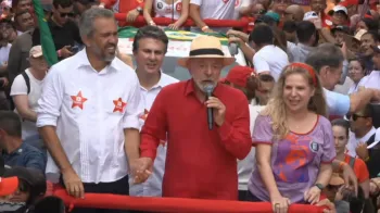 Lula participou de compromissos de campanha em Fortaleza, no Cear� - Reprodu��o / YouTube