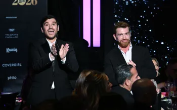 Danny Murphy e Evan Real, anfitri�es da 2026 Virtual Reali-Tea Awards. Foto: Stephen Lovekin/Shutterstock