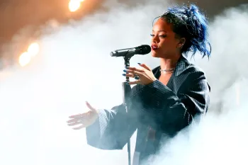 Rihanna, fotografada em 2015, insinuou que possui 170 m�sicas n�o lan�adas em sua cole��o pessoal. Cr�dito: Christopher Polk