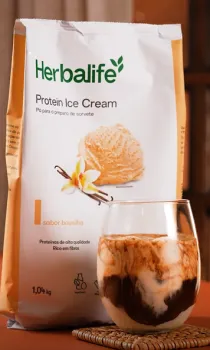 Gelato Proteico com caf� da Herbalife
