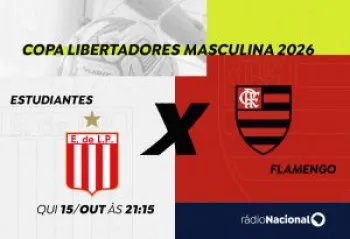 R�dio Nacional vai transmitir a partida entre Estudiantes e Flamengo