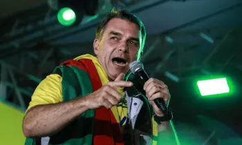 Candidato � Presid�ncia Fl�vio Bolsonaro (PL) - SILVIO AVILA / AFP