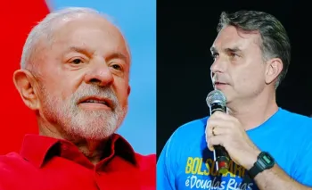 Lula e Fl�vio Bolsonaro entram em campo no primeiro debate da Band