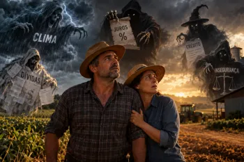 Imagem gerada por IA para o Canal Rural