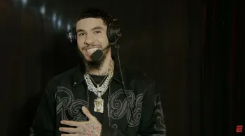 LaMelo Ball no programa 'Inside the NBA', onde revelou n�o trocar as fraldas do filho.