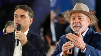 Fl�vio e Lula em �ltimos atos de campanha