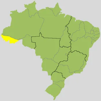 Mapa de Acre no Brasil. Walter Holden-Belmont/Wikimedia Commons (CC BY-SA 3.0 e GFDL)