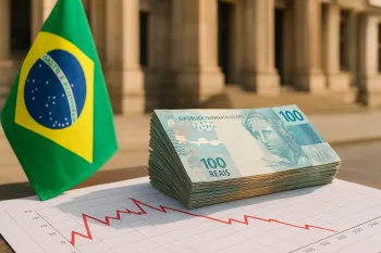 Cen�rio econ�mico do Brasil em 2026, com foco em PIB, infla��o e reformas tribut�rias, durante as discuss�es eleitorais.