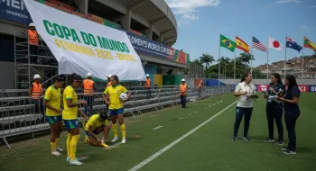 Jogadoras se preparam para a Copa do Mundo Feminina de 2026, destacando a evolu��o e o crescimento do futebol feminino global.