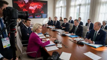 L�deres do G7 se re�nem para discutir tens�es geopol�ticas e com�rcio global em c�pula hist�rica.