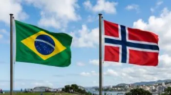 Bandeiras Brasil e Noruega, parceiros comerciais no bloco EFTA (Getty Images)