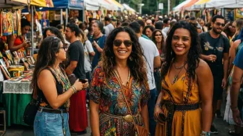Foto ilustrativa: Fim de semana repleto de cultura: Shows, feiras e cinema no Brasil (IA)