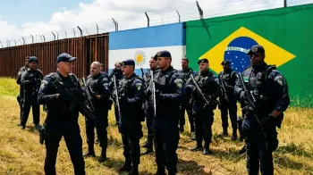 Foto ilustrativa: Opera��o internacional refor�a seguran�a nas fronteiras entre Argentina, Brasil e Paraguai (IA)