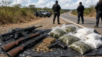 Foto ilustrativa: Opera��o integrada apreende armas, muni��es e drogas na BR-401, em Bonfim (IA)