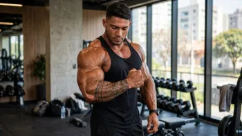 Foto ilustrativa: Ramon Dino exibe novo shape para defender t�tulo no Mr Olympia (IA)