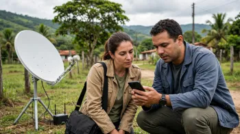 Foto ilustrativa: Vivo e Starlink: internet via sat�lite no celular pode chegar ao Brasil (IA)