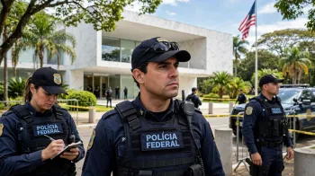Foto ilustrativa: PF deflagra opera��o para apurar plano contra Embaixada dos EUA no Brasil (IA)