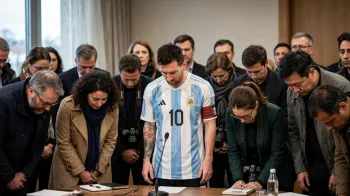 Foto ilustrativa: Imprensa internacional se curva ao adeus de Messi pela Argentina (IA)