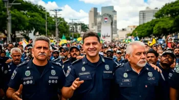 Foto ilustrativa: Conhe�a as propostas de Fl�vio e Lula para a seguran�a p�blica (IA)