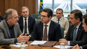 Foto ilustrativa: Centr�o usa autopreserva��o para manter Hugo Motta e ampliar poder (IA)