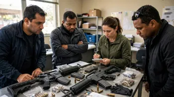 Foto ilustrativa: PF investiga policiais acusados de vender fuzis para o tr�fico (IA)