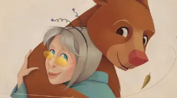 Capa do livro (Amiga Ursa), livro infantil de autoria de Rita Lee