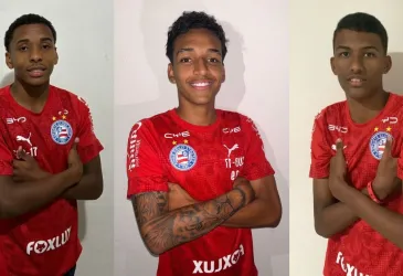 Bahia apresenta tr�s novos talentos para a categoria de base