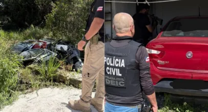 Carro e moto s�o recuperados em opera��o contra desmanche ilegal em Porto Seguro