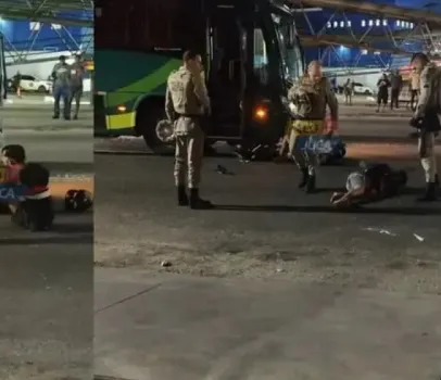 Suspeitos de atirar em �nibus sofrem acidente e s�o presos em Salvador