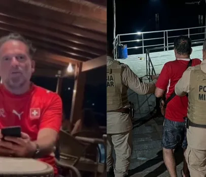 Cantora filma italiano que a assediou em Morro de S�o Paulo: "Qual � o seu valor?"