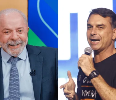 Lula e Fl�vio Bolsonaro abrem campanha com discursos fortes