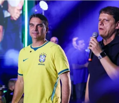 Tarc�sio deve ir a ato de 7 de Setembro com Fl�vio Bolsonaro na Paulista